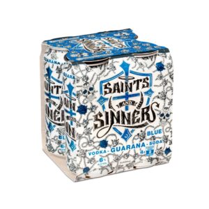 Saints and Sinners Blue Vodka, Guarana & Soda