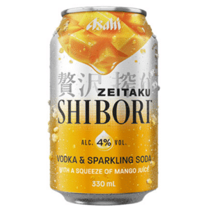 Asahi Shibori Vodka Soda with Mango Juice