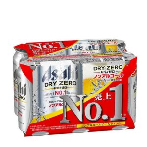 Asahi Dry Zero  Beer Cans (Non-Alcoholic)