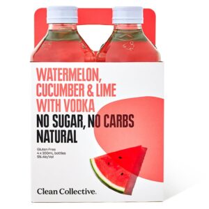 Clean Collective Watermelon, Cucumber & Lime with Vodka