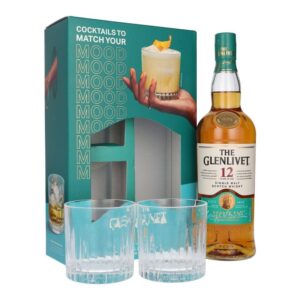 Glenlivet 12YO Single Malt Whisky With 2 Glasses Gift Pack
