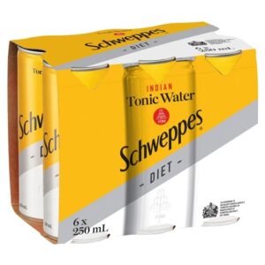 Schweppes Indian Diet Tonic Water Cans