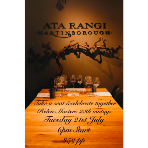 Ata Rangi Wine Tasting With Helen Masters