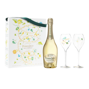 Perrier-Jouët Blanc de Blanc Brut NV + 2 Glasses Set